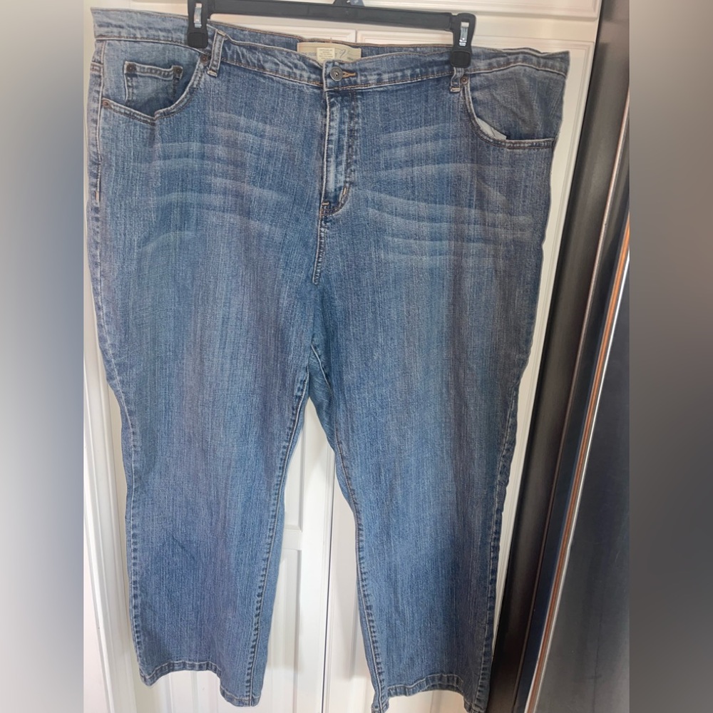 Venezia Low Rise Bootcut Womens Plus Size Jeans Sz 28 Petite‎